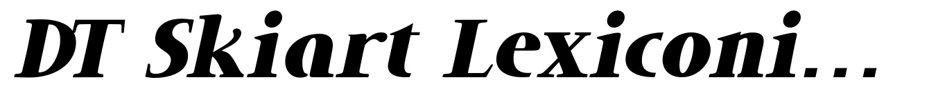 DT Skiart Lexiconic Less Black Italic